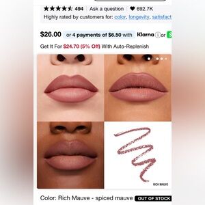 Makeup by Mario - Lip Liner Pencil - MINI size…